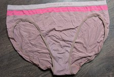 VICTORIA'S SECRET XL High-Leg Brief Pink LOGO PANTIES New Without 322D