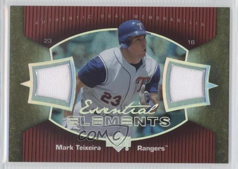 2007 Upper Deck Elements Essential Dual Memorabilia Mark Teixeira #EE-MT 0l1