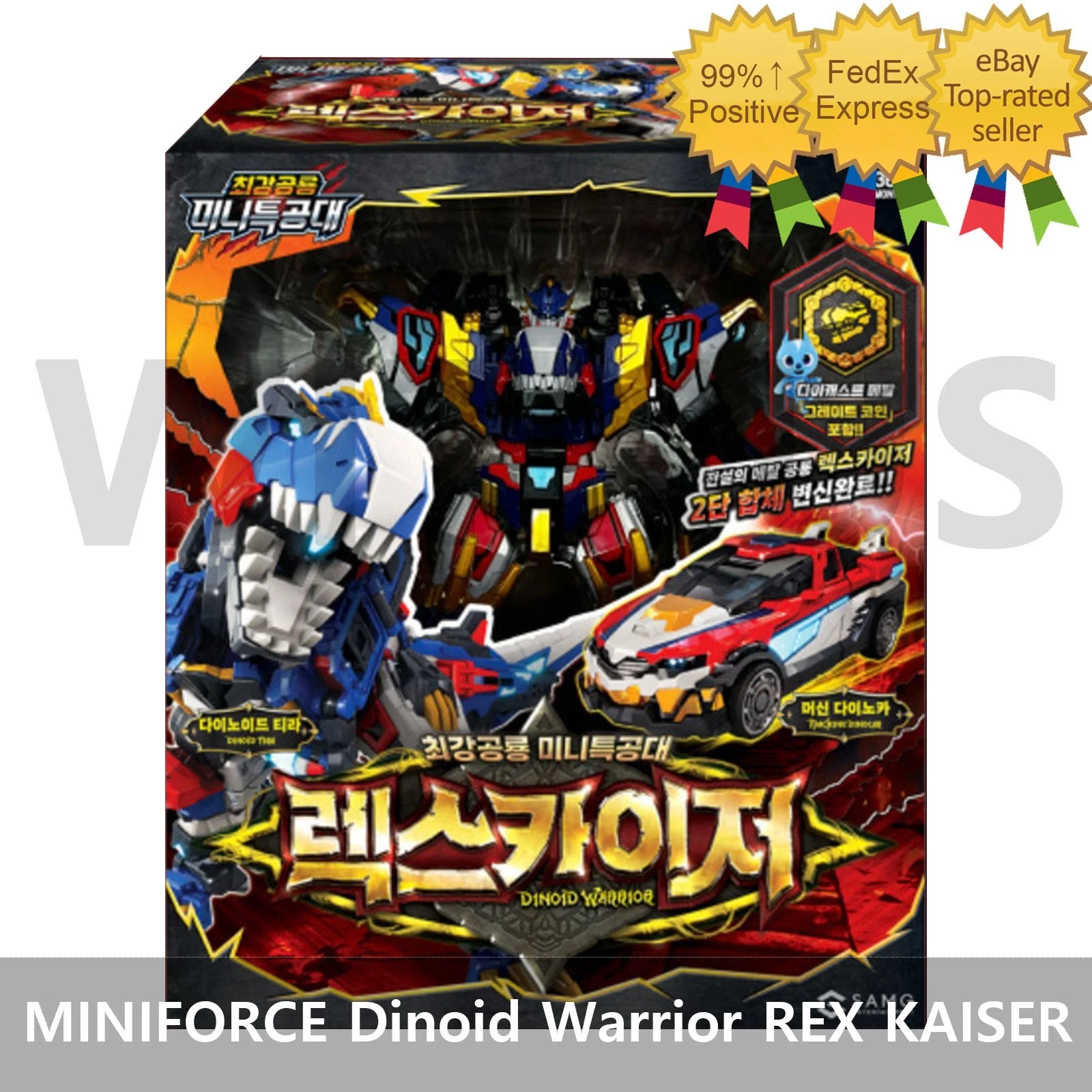 MINIFORCE Dinoid Warrior REX KAISER Transformer Robot Body Toy