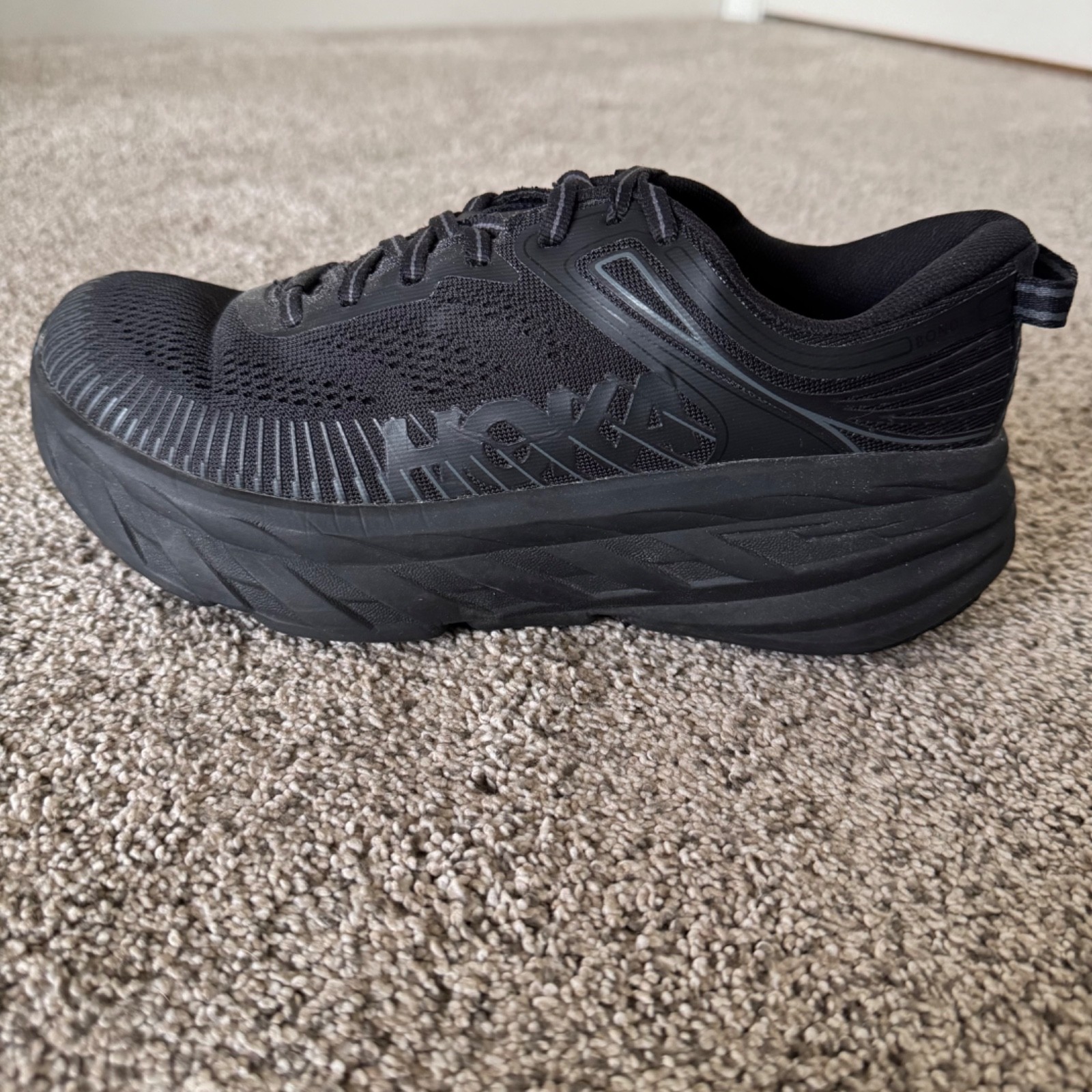 Hoka One One Womens Bondi 7 1110519 BBLC Black Running Shoes Sneakers Size 7 thumbnail 4