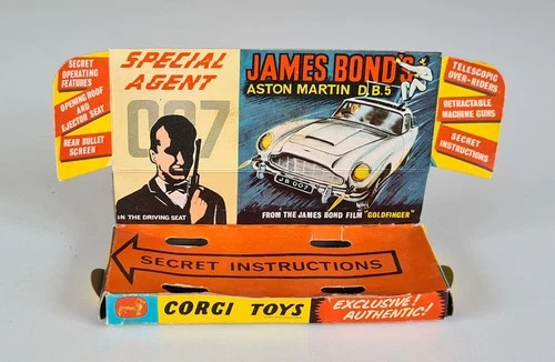 Original vintage 1960's display plinth for Corgi 216 James Bond Aston Martin