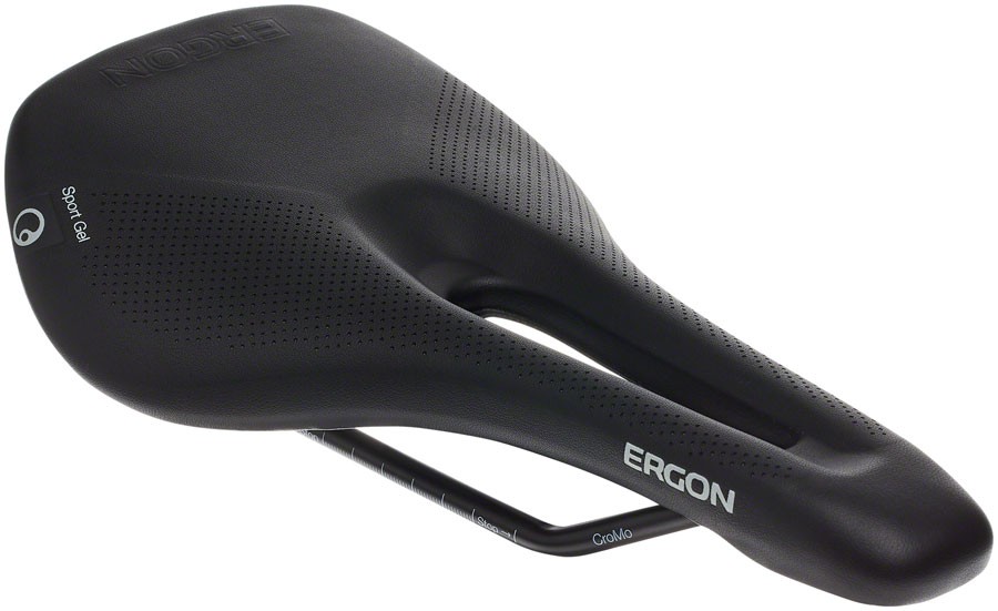Ergon SR Sport Gel Saddle - Chromoly, Black, Women's, Medium