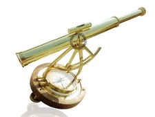Nautical Brass Spyglass Brass Stand Telescope Marine Handheld Spyglass DFER
