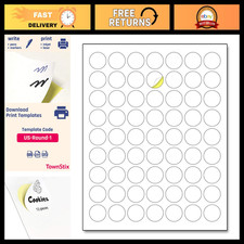 200 Sheets 1 Inch Round Printable Circle Labels - Perfect for Organizing  Craft