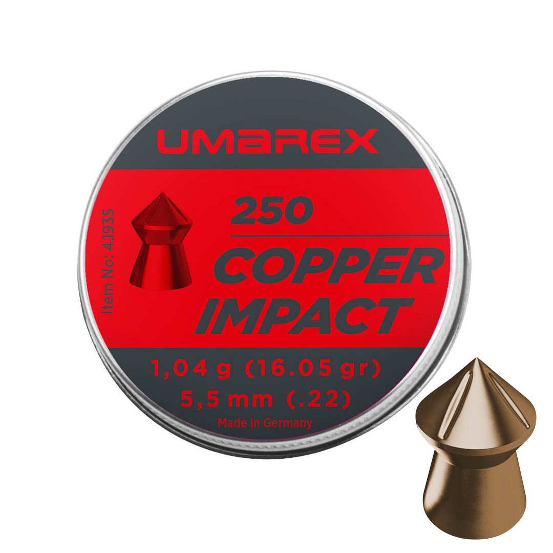 Umarex Copper Impact Air Gun Rifle Pellets 5.5mm .22 Ammo