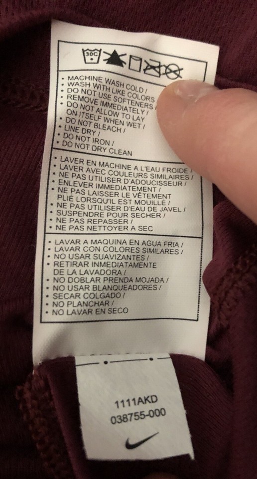 Virginia Tech ACC Nike Dri Fit Short sleeve shirt fitted mens XS