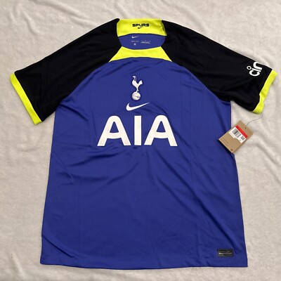 Maillot Officiel Tottenham Hotspur – Saison 2022/23, 100% Coton, Col Rond, Manches Courtes