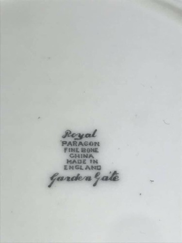 Royal Paragon Fine Bone China Garden Gate Cup and Saucer Trio Set - Picture 11 of 12