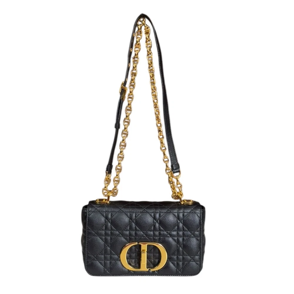 Sac bandoulière Dior M9241UWHC cuir WChain Canage Dior Caro petit occasion