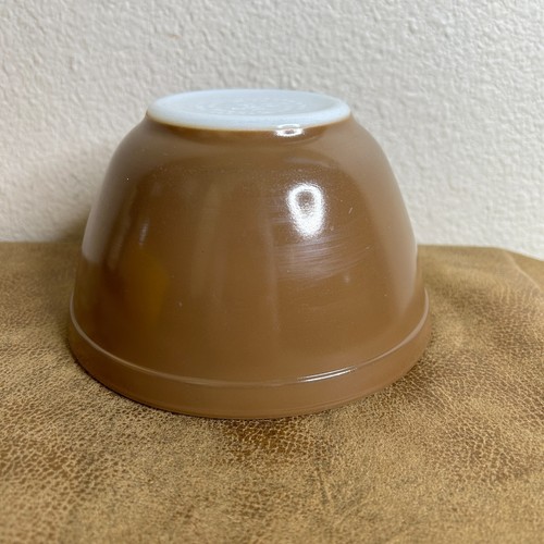 PYREX Nesting Mixing Bowls 401 402 Set of 2 Town and Country Orange Brown 2970 - Picture 3 of 15