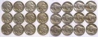 1934-38 P/D/S 5C Buffalo Nickel 12 Coin Short Set Full Dates