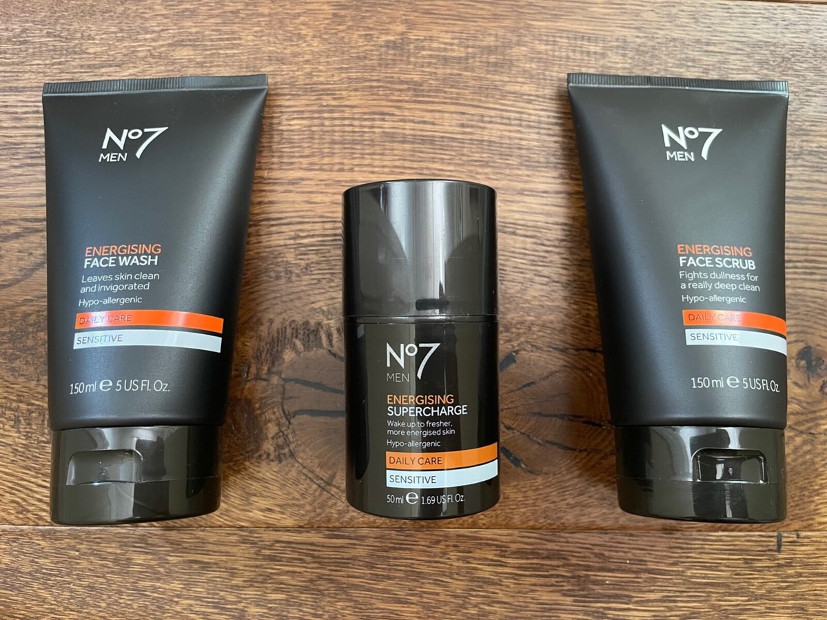No7 Men Energising Supercharge Serum – Mit Vitamin C & Koffein, 50 Ml, Für Frische, Gestärkte Haut (auch Für Sensible Haut)
