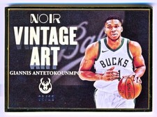 2020-21 Noir Giannis Antetokounmpo Vintage Art FOTL Gold Frame #299 (03/11)