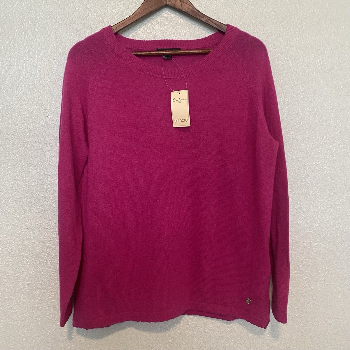 Esmara 100% Cashmere Pink Medium Sweater Long Sleeve NWT