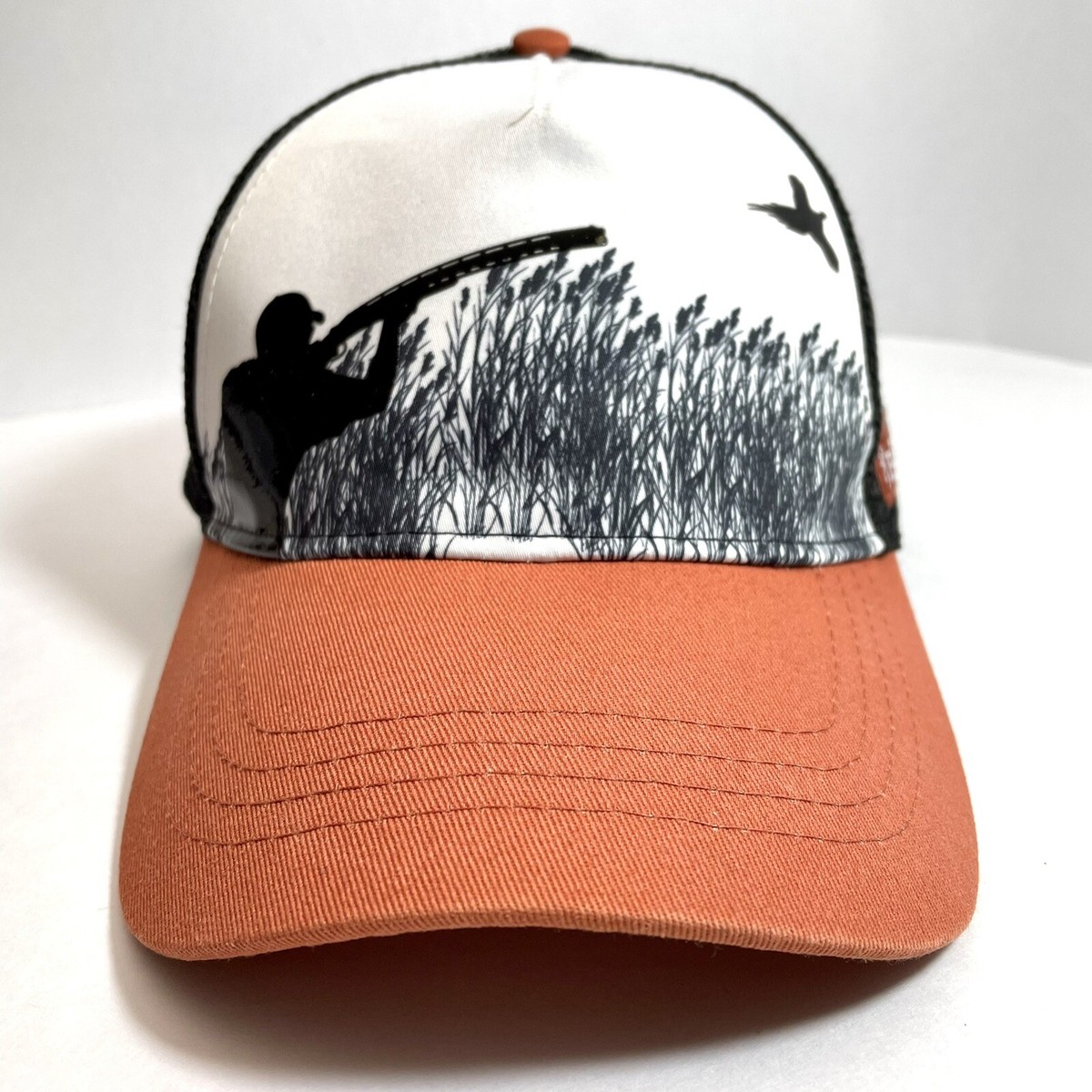 Browning Trucker Cap Hat Duck Hunter Black Mesh Adjustable Good