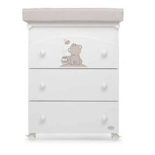 Foppapedretti Bagnetto fasciatoio 3 cassetti (69x47x89cm) GOLOSONE Bianco