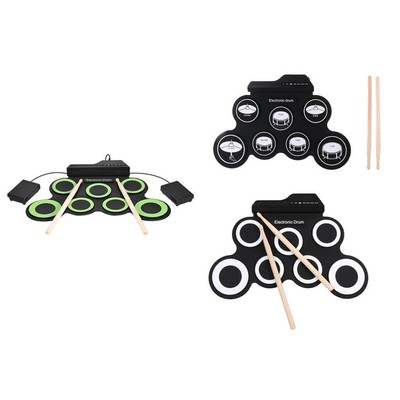 USB Hand Roll Up Drum Pad With Built-in Speaker