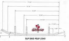 Stud Boy Shaper 7.5" Carbide Wear Bars - SLP Powder Pro/SLT Skis (SLP-S2343-75)