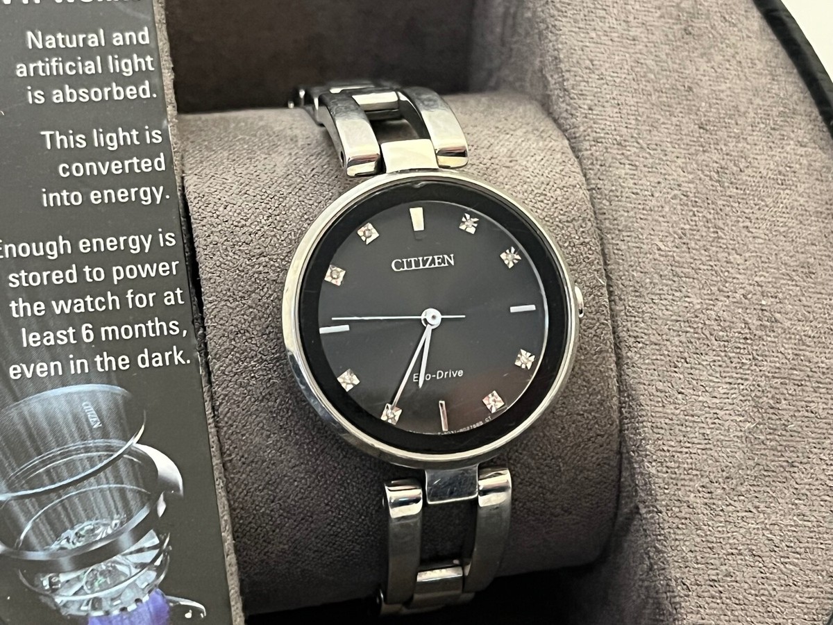 Citizen Ladies EM0636-55F Eco-Drive Axiom Diamond Accented