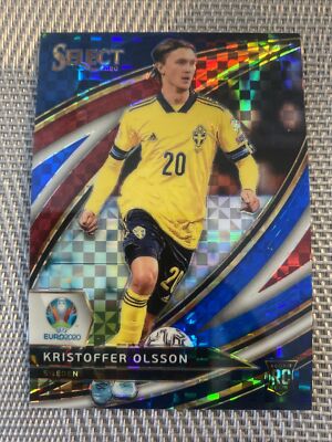 2020 SELECT KRISTOFFER OLSSON RED BLUE & WHITE MOSAIC FIELD LEVEL PRIZM ROOKIE