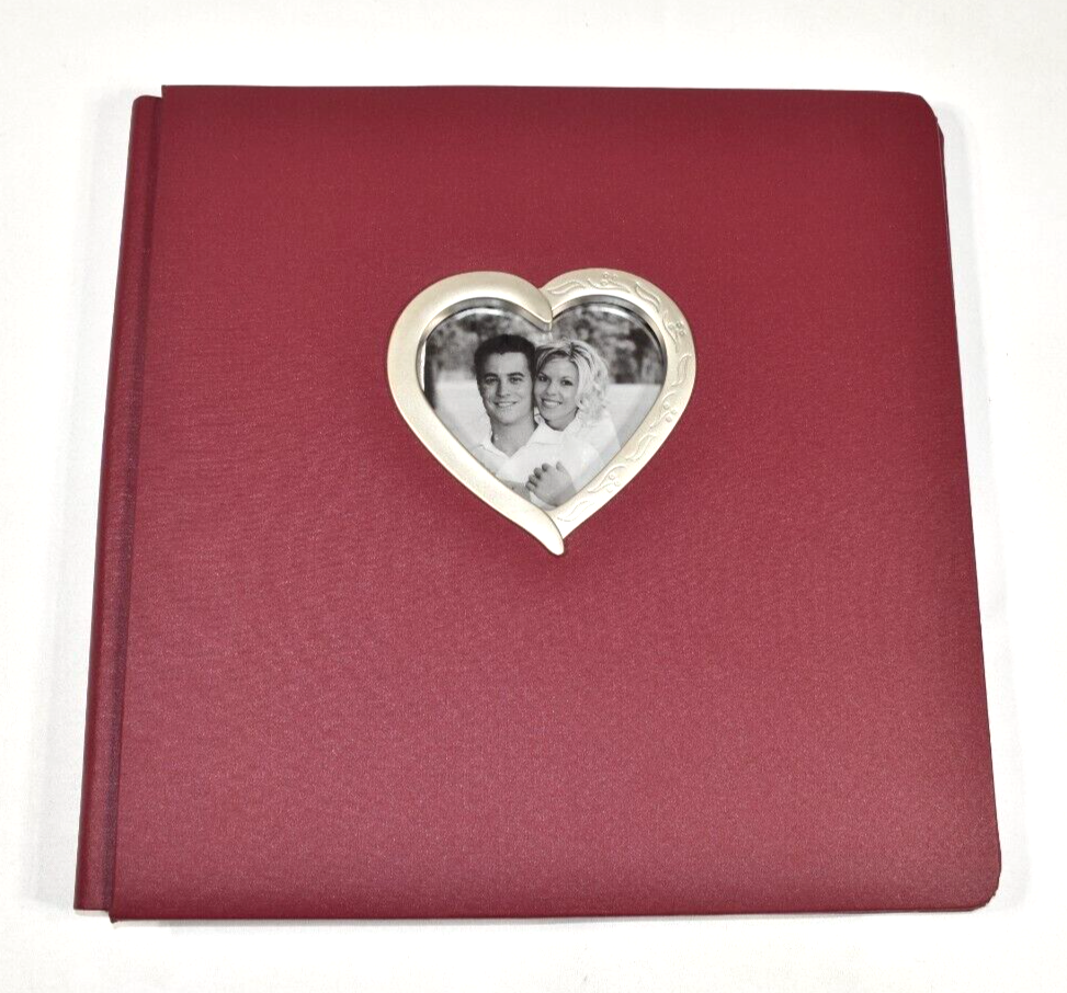 Creative Memories 12x12 Cranberry Red Silver Heart Frame Scrapbook ...
