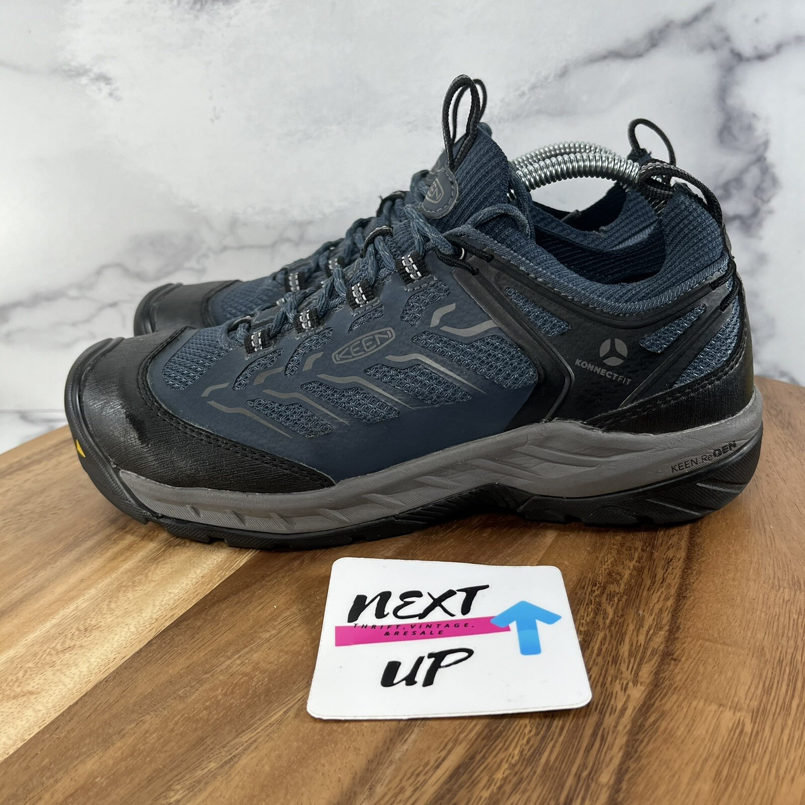 Scarpa da lavoro Keen donna Utility Flint II Navy antinfortunistica punta acciaio 7 5 LARGHE NO SOLETTE