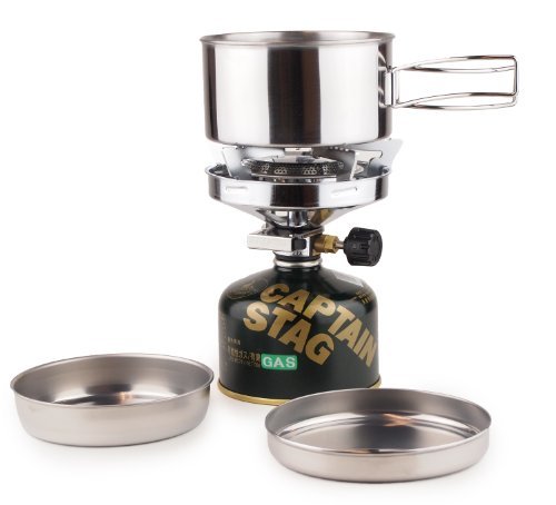 CAPTAIN STAG M-7519 Camping Tableware 3 Pcs Set (Box) Outdoor Made in Japan NEW - Picture 3 of 5