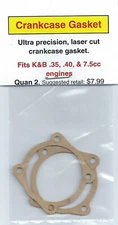 Aftermarket Crankcase Gasket 2 Pack, Fits K&B .35, .40, & 7.5cc NIP