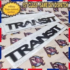 TRANSIT BADGE METAL LETTERING BLACK FOR FORD TRANSIT CUSTOM CONNECT REAR DOOR UK