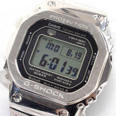 Casio G-SHOCK GMW-B5000D-1JF Radio Solar Watch Silver Used