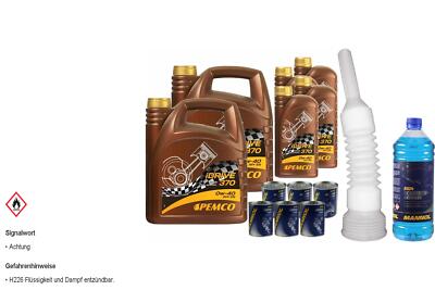 12L PEMCO iDRIVE 370 0W-40 Motoröl API SN ACEA A3/B4 Additiv Auslaufschlauch