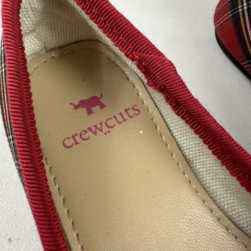 J. Arco plano de ballet Crew Crewcuts para niñas pequeñas talla 10c tartán rojo a cuadros - Imagen 4 de 11