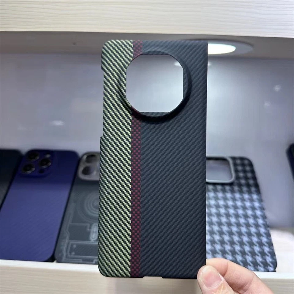 Genuine Carbon Fiber Aramid Slim Case for Huawei Mate X5 Tricolor Armor Cover - Image 4 of 4