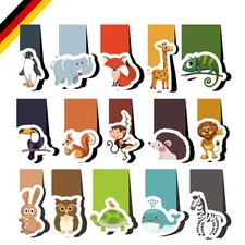 Magnetische Lesezeichen Kinder 30 Stück bunt niedlich Tiere Universell