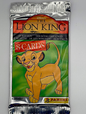 Rare Vintage Panini Disney's The Lion King 8 Card Foil Pack - Italy  -Sealed. WOW | eBay