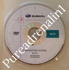 2009 2010 SUBARU FORESTER NAVIGATION NAV CD DVD 2.1 MID USA IL IN MI OH OK TN WI