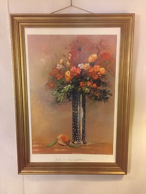 Vintage Print 31''x43'' Red In The Afternoon'' by Kory.See12PIX4size/etc.MAKE OFFER