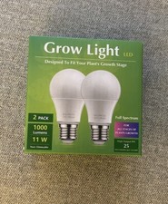 Grow Light LED 2 Confezioni 1000 Lumen 11W Coltivazione Piante