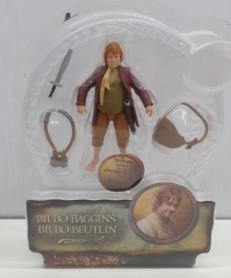 The Hobbit an Unexpected Journey Bilbo Baggins 7cm figure NIB 2012 No Cardback