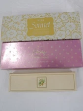 Mixed Lot of Avon Perfumed Soaps Sonnet, Elusive,& Hawaiian White Ginger
