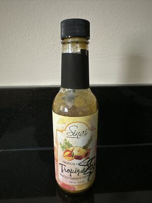 Sean Evans signed & used bottle  Tropical Hot Sauce  The Hot Ones Hot Seat Host