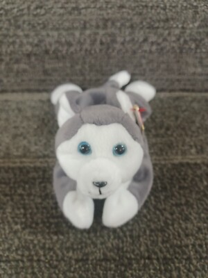 Ty Beanie Baby Nanook the Husky 1996 Retired RARE  Vintage, WITH TAG 