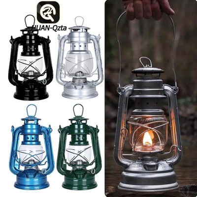 New Firehand Feuerhand Hurricane Galvanized Silver Lantern for Camping Oil Lamp