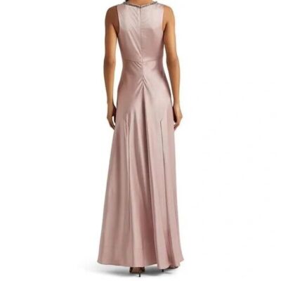 jersey evening dress Polo Black Paneled Satin Dress main image 0