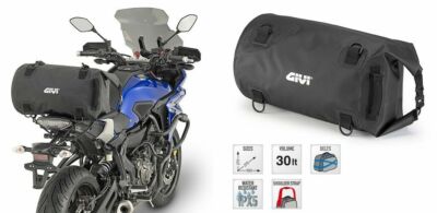 Borsa Da Sellino GIVI 30LT Impermeabile - Roller Per Motocicletta, Modello EA114BK Nero - Foto 5
