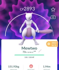 Non Shiny Mewtwo PvP Special atack (shadow ball or Psystrike)✨Pokemon Trade Go✨