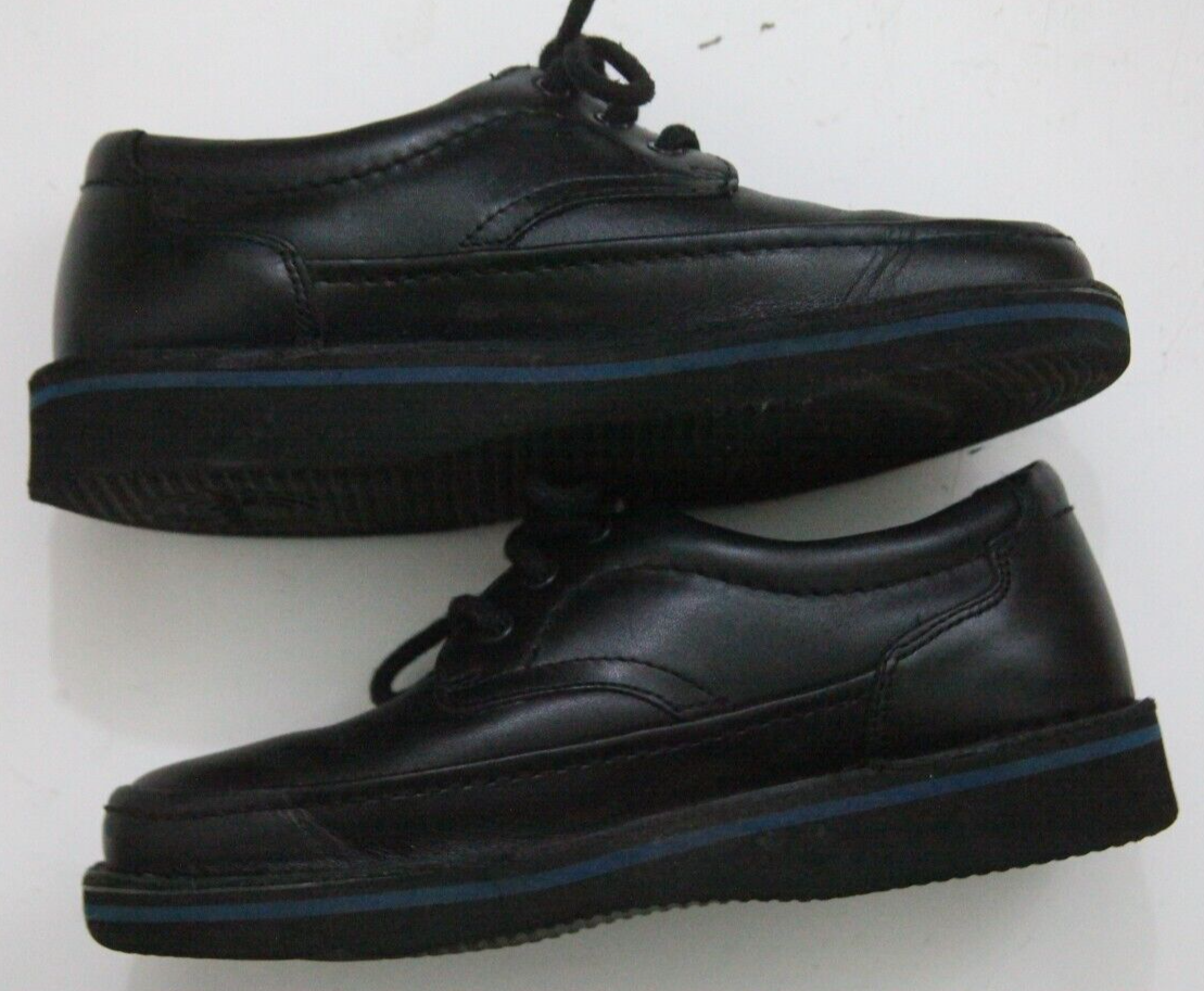 Hush Puppies MALL WALKER Black Leather H18914 Lace Up Dress Shoes