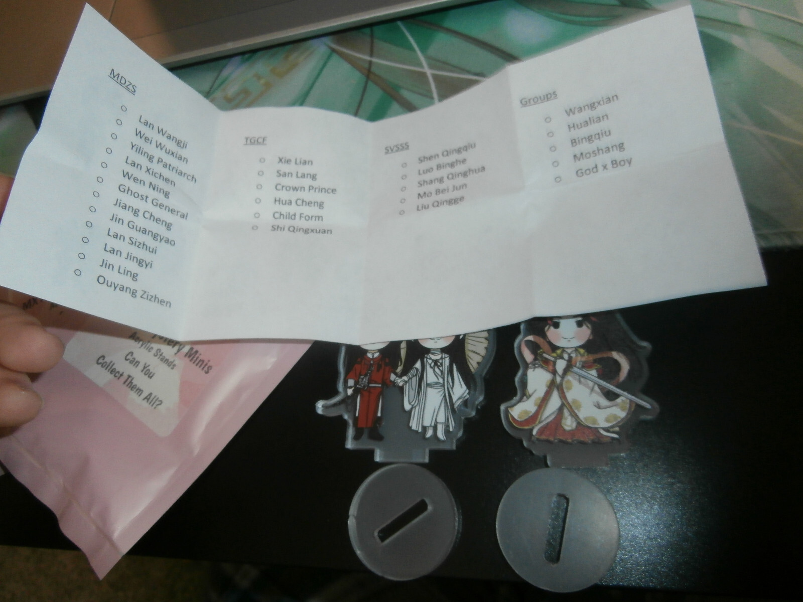 Mini Acrylic Stands Heaven's Official Blessing  Hua Cheng Xie Lan