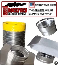 6 in. x 15 ft. Smooth Wall Flex Chimney Liner Insert Kit 2Ply .013 316 Stainless