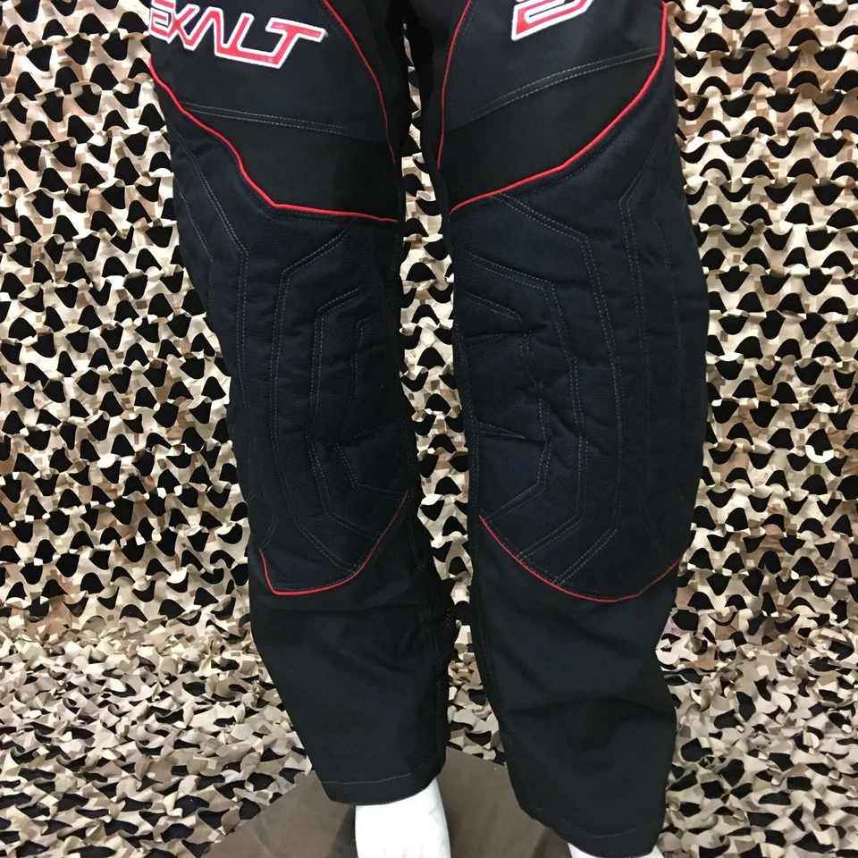 NEW Exalt TIV T4 Pro Padded Paintball Pants - Black/Red - Medium - Image 3 of 4